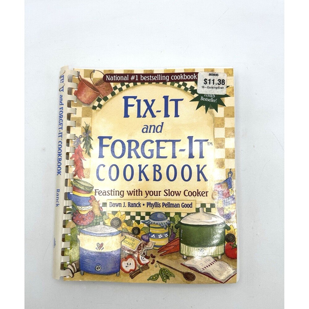 Vintage Fix-It And Forget-It Cookbook Recipes Cooking Cook Book Slow Cooker